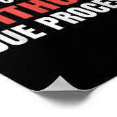 Poster Manifestation Politique : Pas De Déportations Sans (Coin)