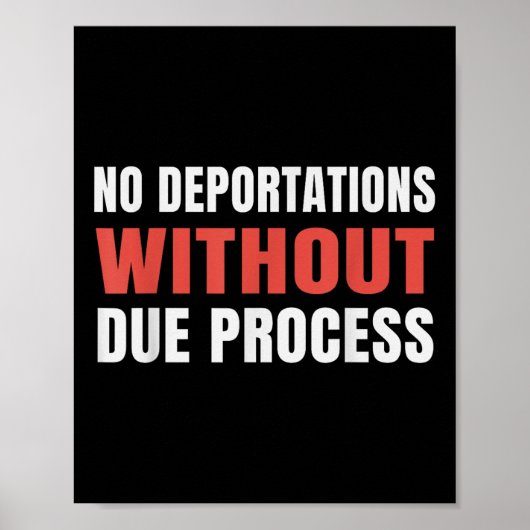 Poster Manifestation Politique : Pas De Déportations Sans (Devant)