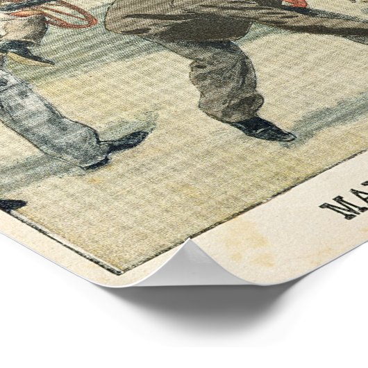 Poster Manifestation populaire contre Joseph Reinach (Coin)