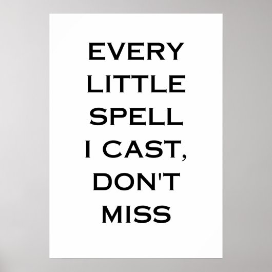 Poster Manifestation Quote Typography Design (Devant)