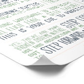 Poster Manifeste de la maîtrise motivée (11x16 pouces) (Coin)