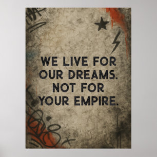Poster Manifeste du graffiti, citation personnalisée Stre