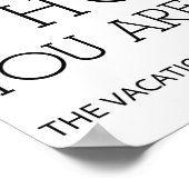 Poster Manifeste du propriétaire de location de vacances (Coin)