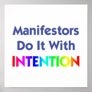 Poster Manifestors Do It With Intention Print