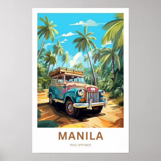 Poster Manille Philippines - Imprimer (Devant)
