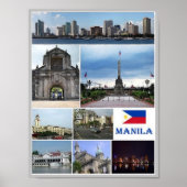 Poster Manille - Philippines - Mosaic - (Devant)