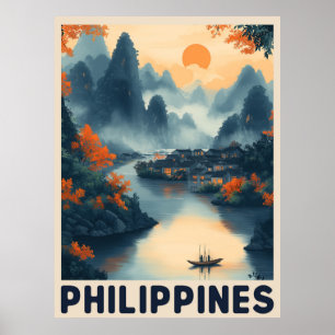 Poster Manille, Philippines - Vintage voyage