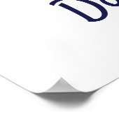 Poster Manipulateur de rêve Mandala en bleu or (Coin)