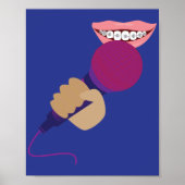 Poster Manipulation de microphone (Devant)