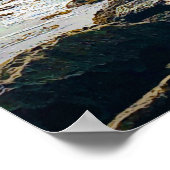 Poster Manly Beach surf océanique Australie Voyage (Coin)