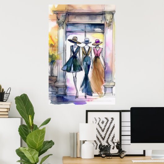 Poster mannequin (Bureau à domicile)