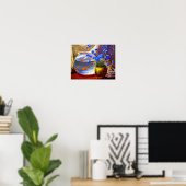 Poster Mannheim - Aquarium et Fleurs (Bureau à domicile)