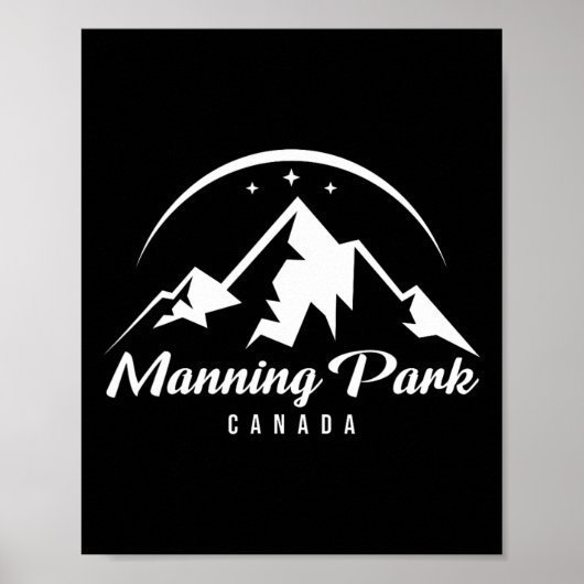 Poster Manning Park Canada Station de ski Ski Snowboard (Devant)