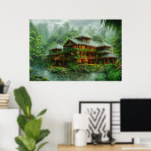 Poster Manoir de la Forêt Tropicale Humide (Bureau à domicile)