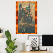 Poster Manor house (Bureau à domicile)