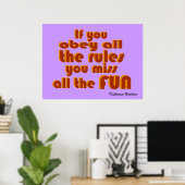 Poster Manque tout le plaisir ! (Bureau à domicile)