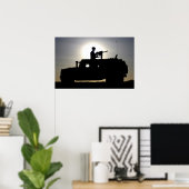 Poster Mans Marine MK-19 40mm Machine Gun (Bureau à domicile)