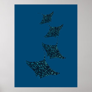 Poster Manta Rays