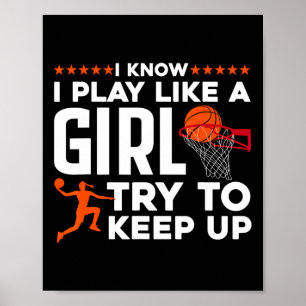 Poster Manteau cool pour fille femme équipe de sport univ