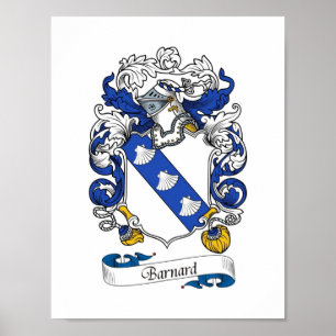 Poster Manteau de Barnard des bras/de crête de famille