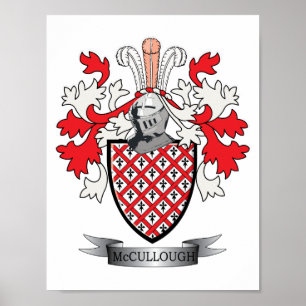 Poster Manteau de crête de famille de McCullough des bras