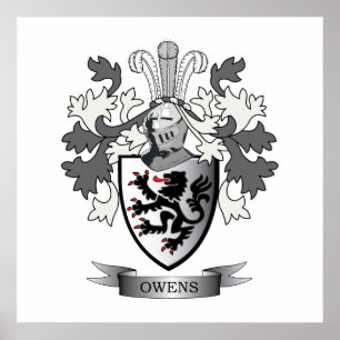 Poster Manteau de crête de famille d'Owens des bras