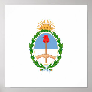 Poster Manteau de l'Argentine des bras