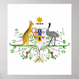 Poster Manteau de l'Australie des bras