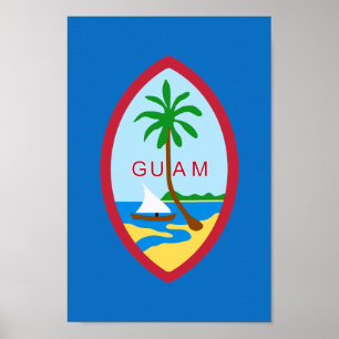 Poster Manteau des bras de Guam