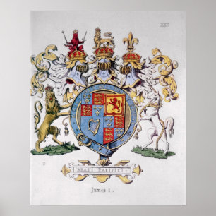 Poster Manteau des bras du Roi James I de l'Angleterre