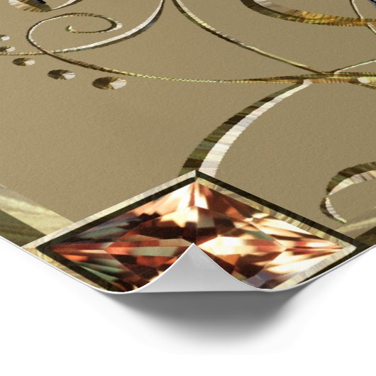 Poster Mantis à feuilles mortes (Coin)