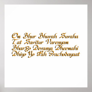 Poster Mantra de Gayatri