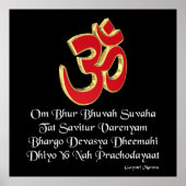 Poster Mantra de Gayatri (Devant)