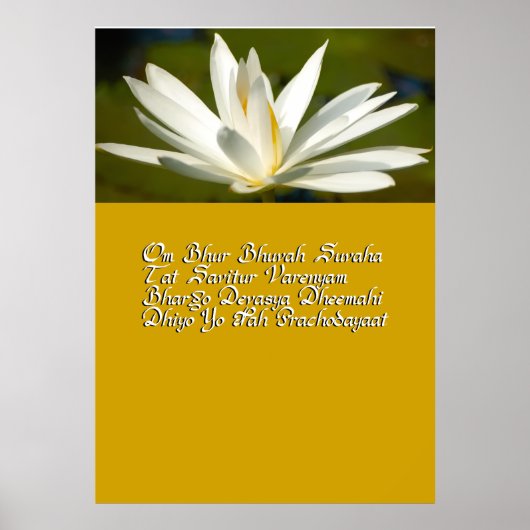 Poster Mantra de Gayatri (Devant)