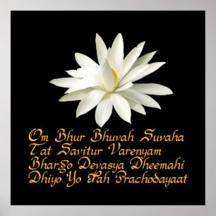Poster Mantra de Gayatri
