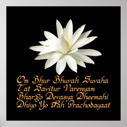 Poster Mantra de Gayatri (Devant)