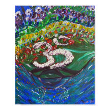 Mantra Garden - Om Peinture en toile