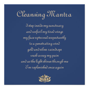 Poster Mantra nettoyant