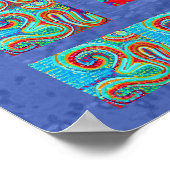 Poster MANTRA : Om 108 fois Saint Arrière - plan (Coin)