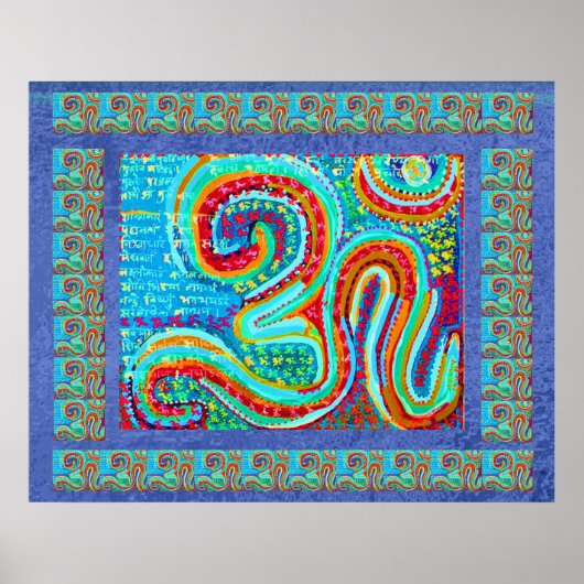 Poster MANTRA : Om 108 fois Saint Arrière - plan (Devant)