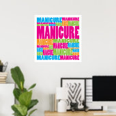 Poster Manucure colorée (Bureau à domicile)