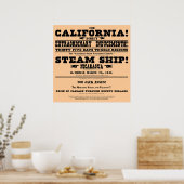 Poster Manufacture Gold Rush California (Cuisine)