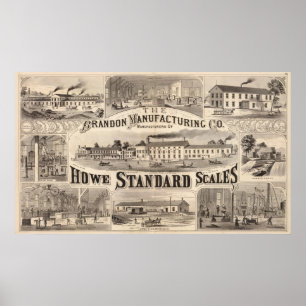 Poster Manufacturière Brandon Company