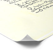 Poster manuscrit autographe de Voyelles (Rimbaud) (Coin)