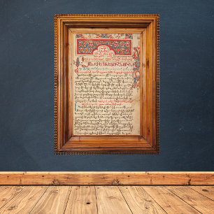 Poster Manuscrit de liturgie lectionnaire et miséricale a