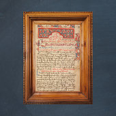 Poster Manuscrit de liturgie lectionnaire et miséricale a