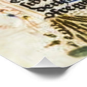 Poster Manuscrit lumineux médiéval (Coin)