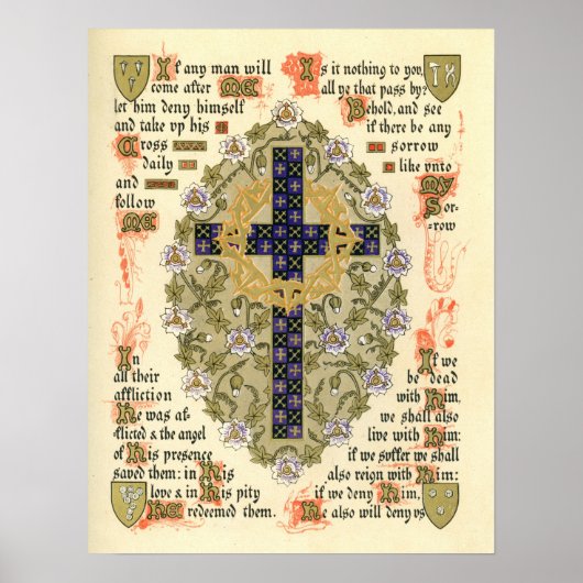 Poster Manuscrit lumineux pour Septuagesima et Lent (Devant)