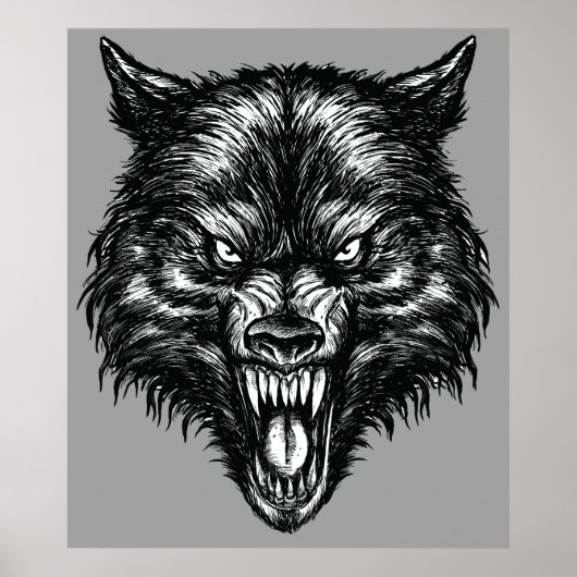 Poster manuscrit Wolf (Devant)