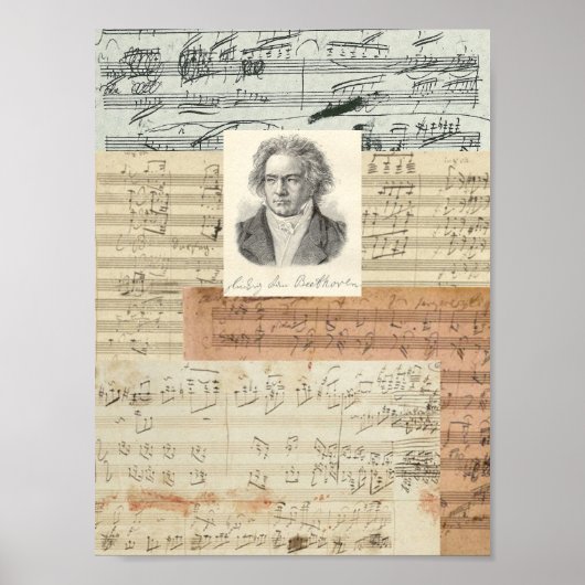 Poster Manuscrits de Beethoven (Devant)